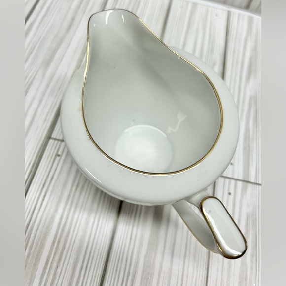 Mikado China Creamer September Pattern White Gold Rim - Picture 4 of 6